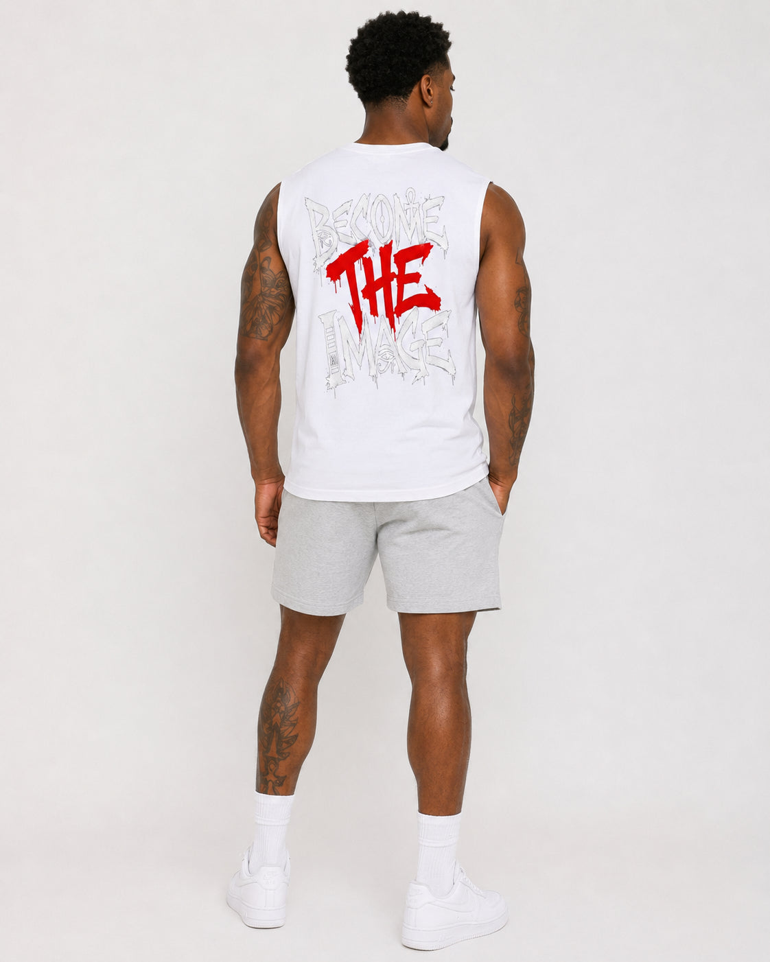 Raw Edge Cotton Tank Top