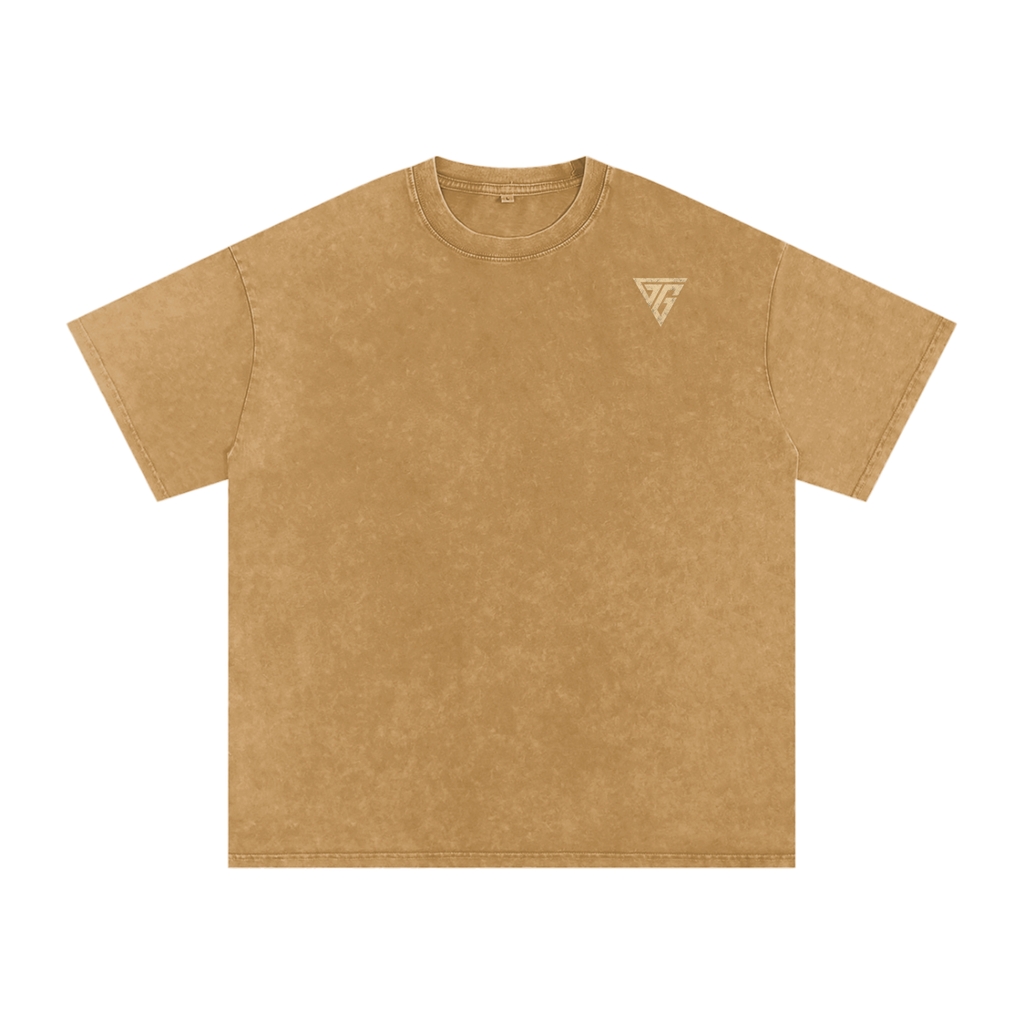 Snow Washed Oversized Cotton T-Shirt