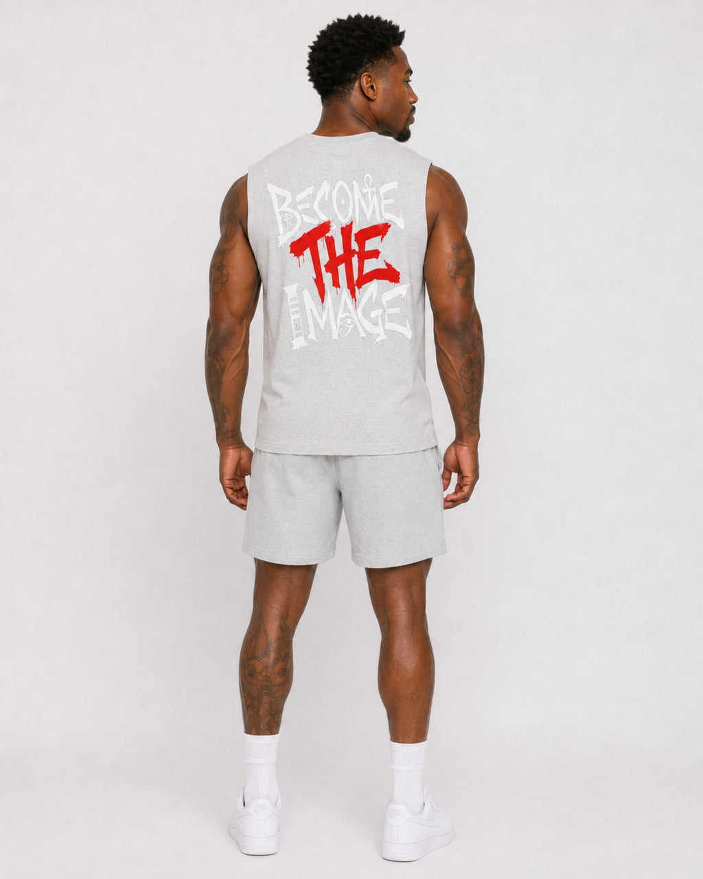 Raw Edge Cotton Tank Top