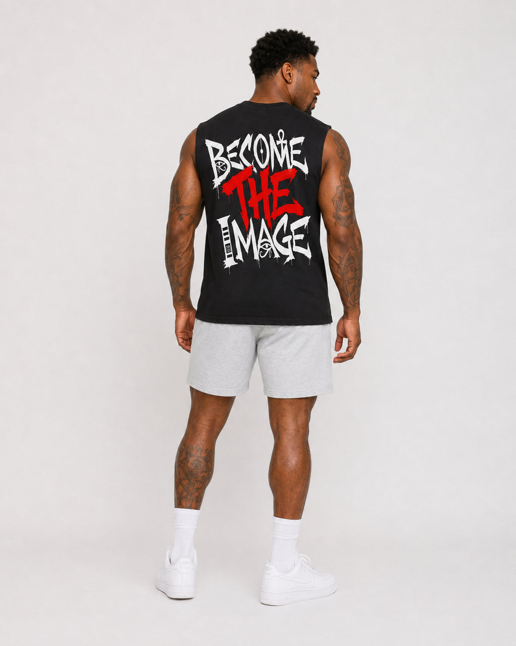 Raw Edge Cotton Tank Top