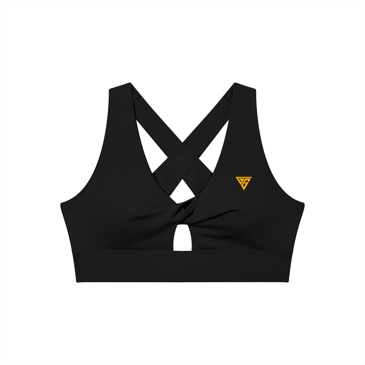Women's Twist Front V-Neck Sports Bra