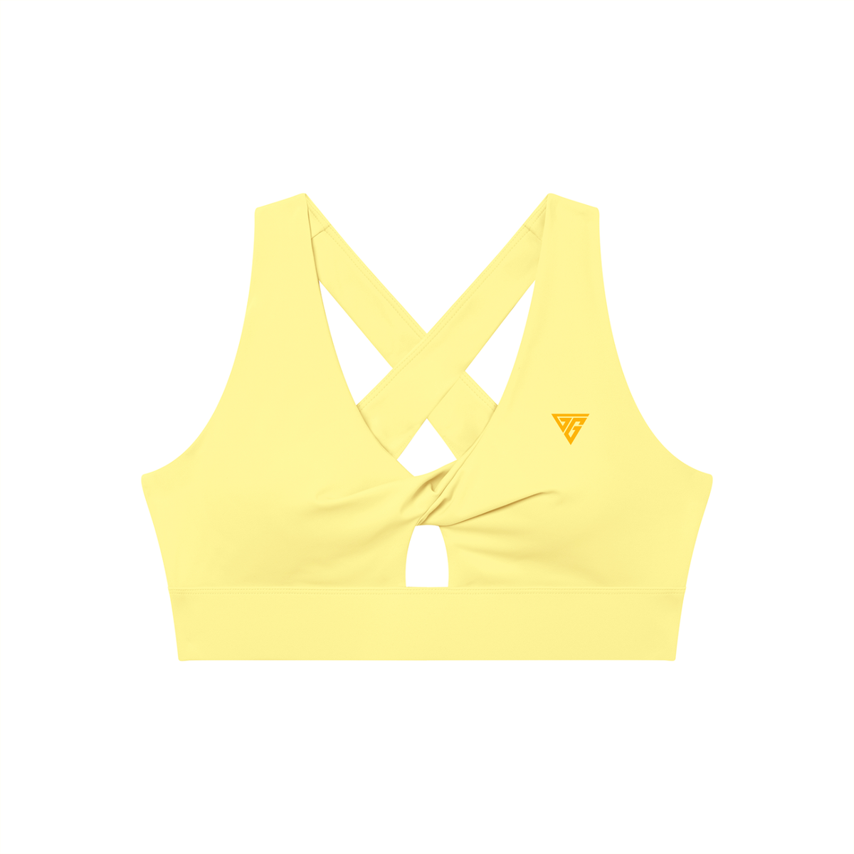Women's Twist Front V-Neck Sports Bra