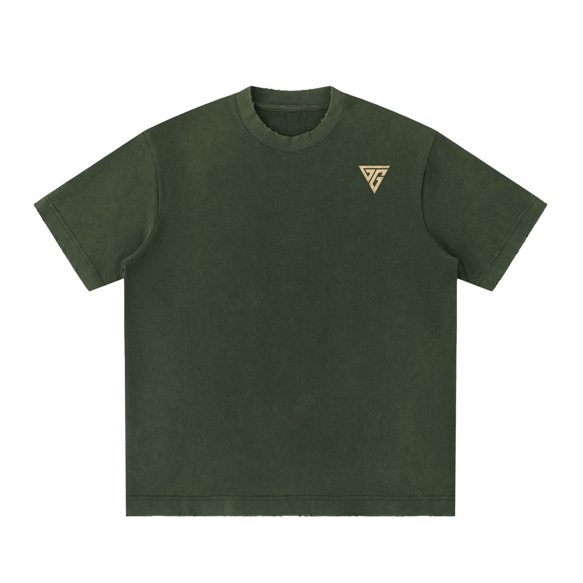 Heavyweight Vintage Washed Frayed T-Shirt