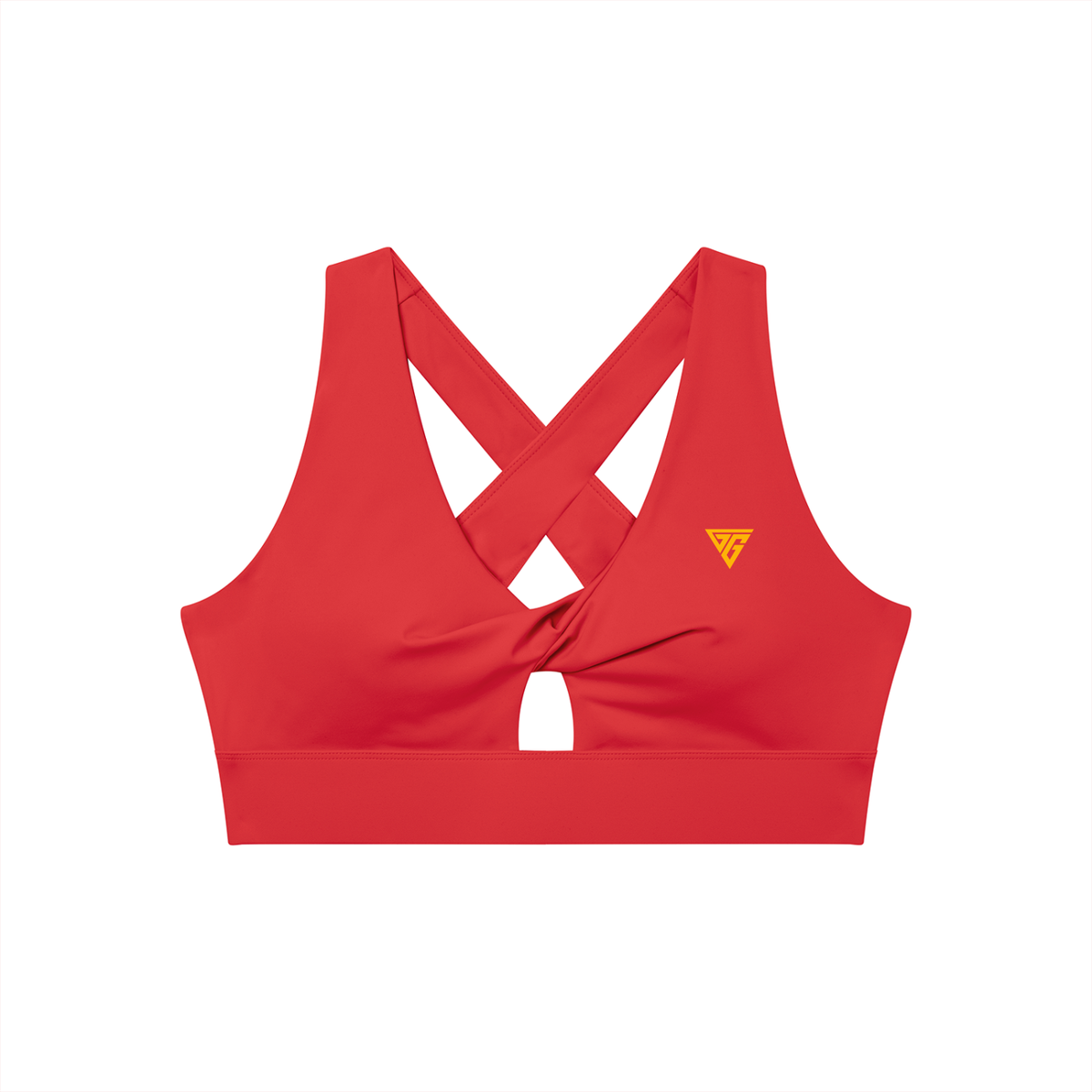 Women's Twist Front V-Neck Sports Bra