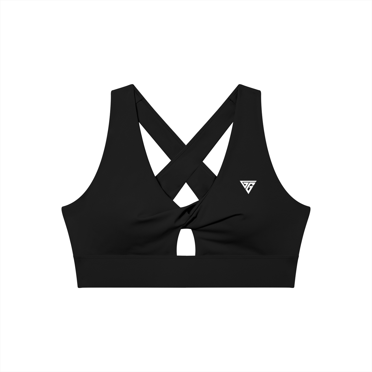 Women's Twist Front V-Neck Sports Bra