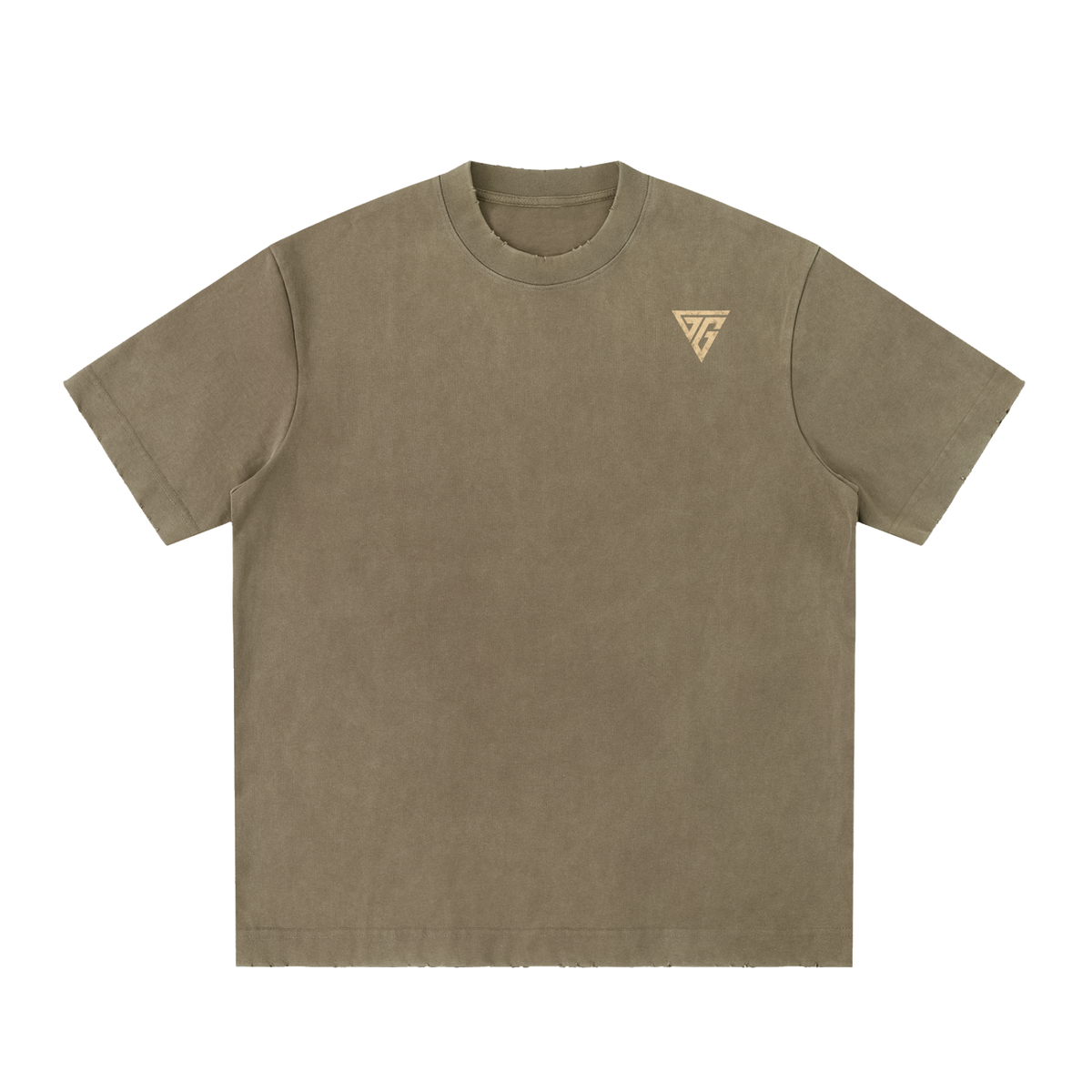 Heavyweight Vintage Washed Frayed T-Shirt