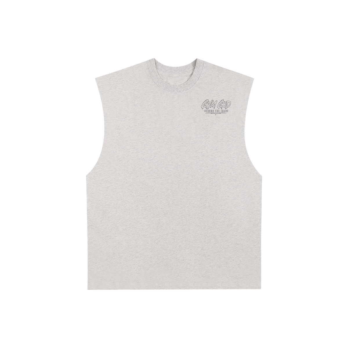 Raw Edge Cotton Tank Top