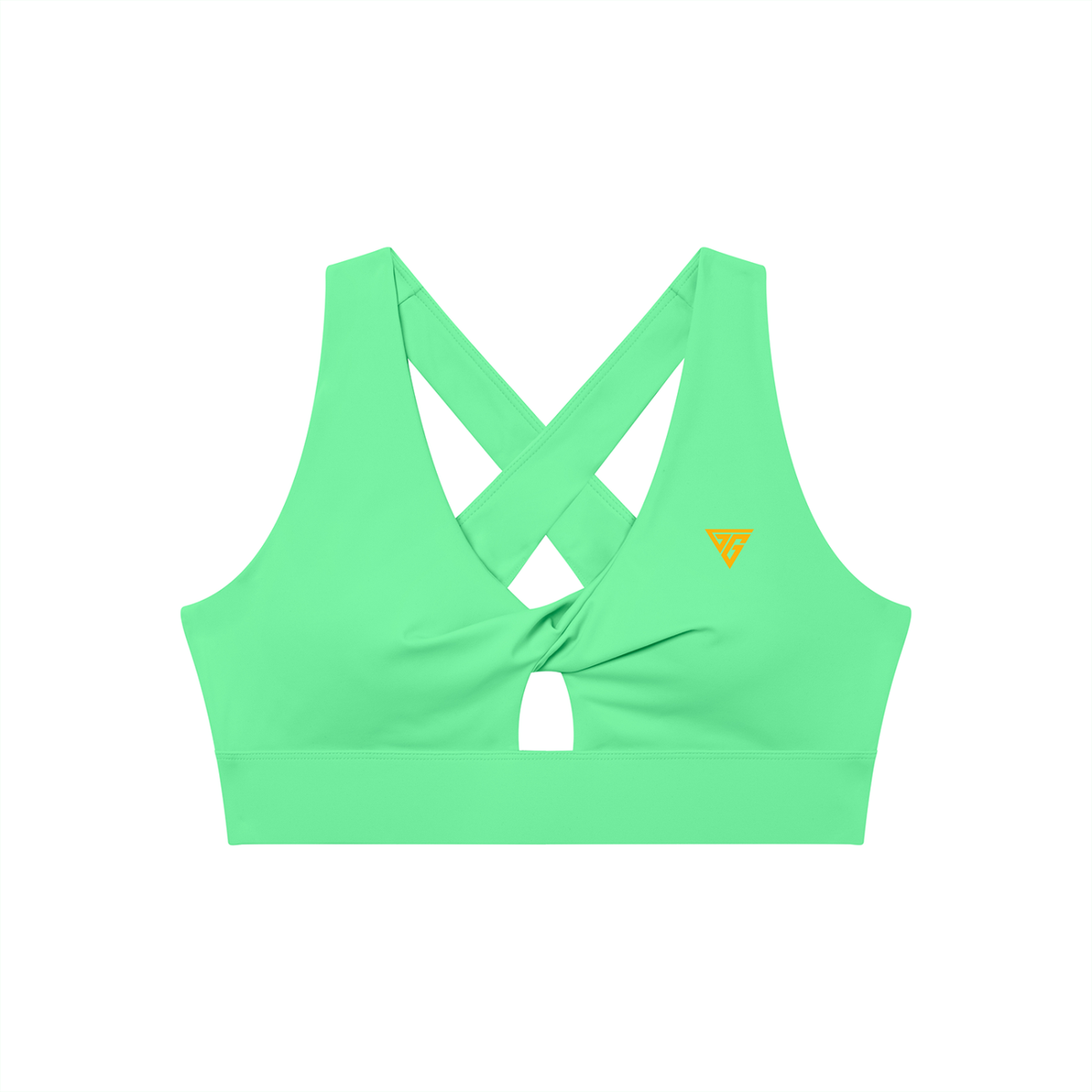 Women's Twist Front V-Neck Sports Bra