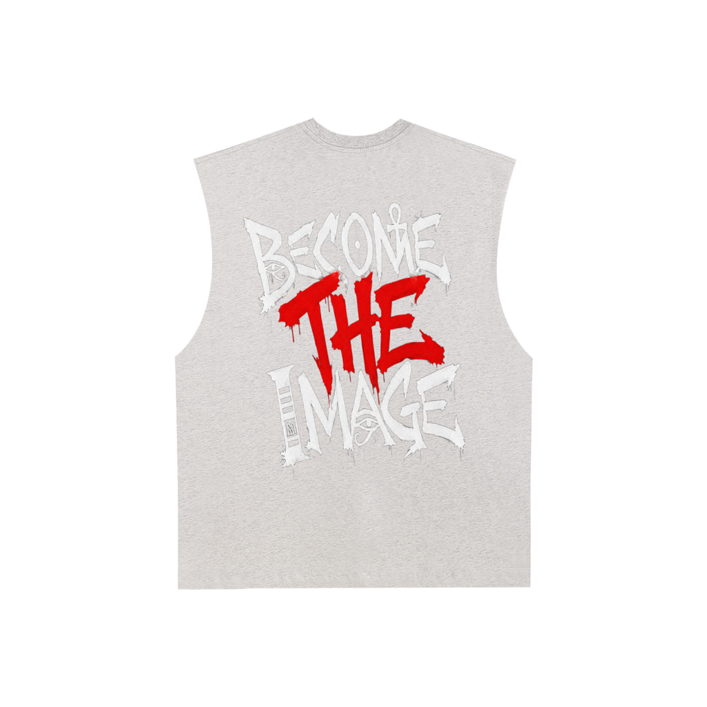 Raw Edge Cotton Tank Top