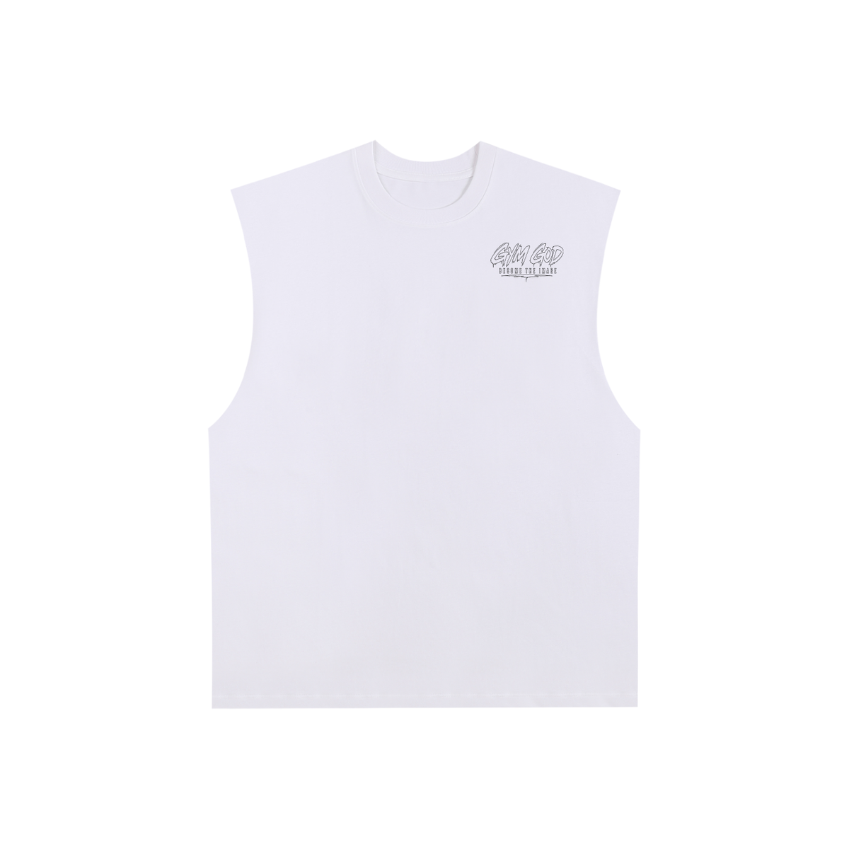 Raw Edge Cotton Tank Top