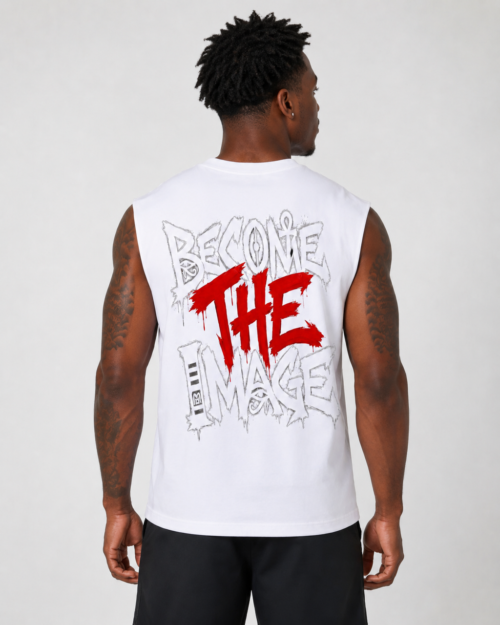 Raw Edge Cotton Tank Top