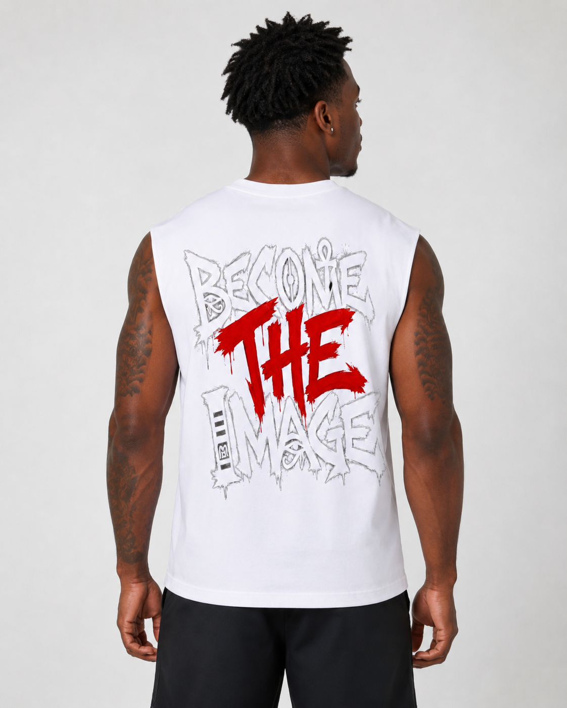 Raw Edge Cotton Tank Top