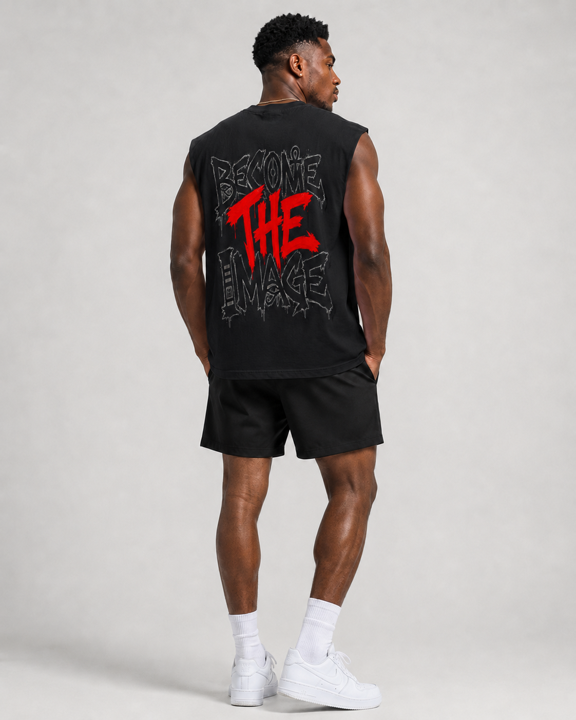 Raw Edge Cotton Tank Top