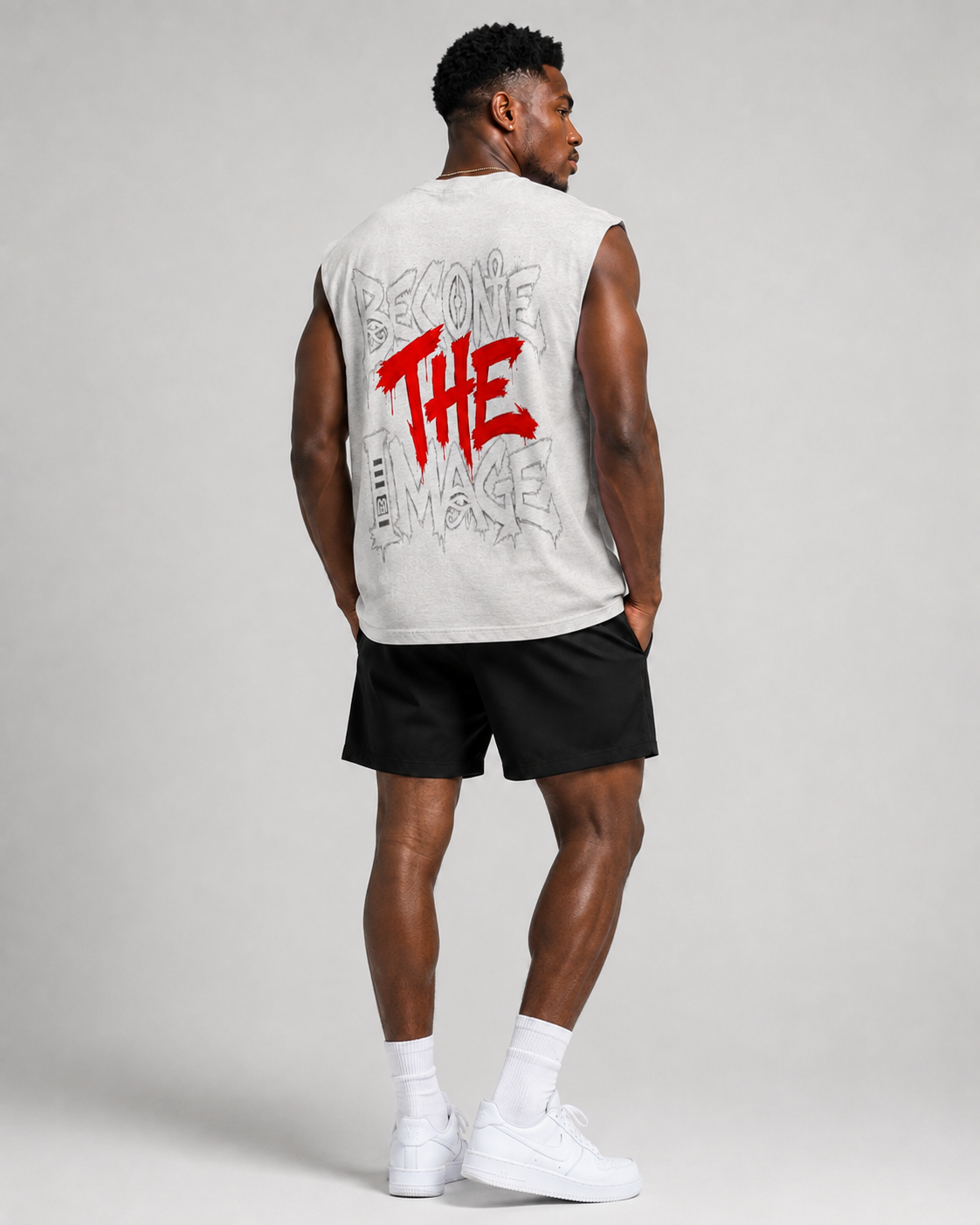 Raw Edge Cotton Tank Top