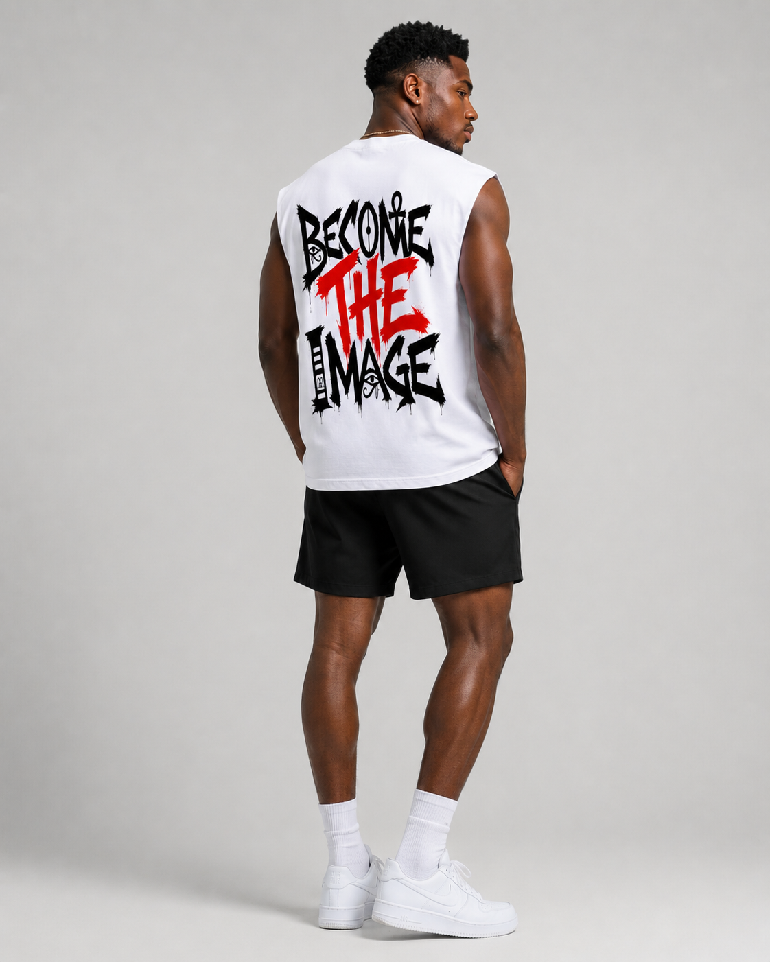 Raw Edge Cotton Tank Top